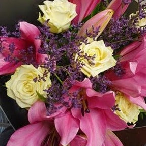 Lily and Rose Hand Tied Bouquet