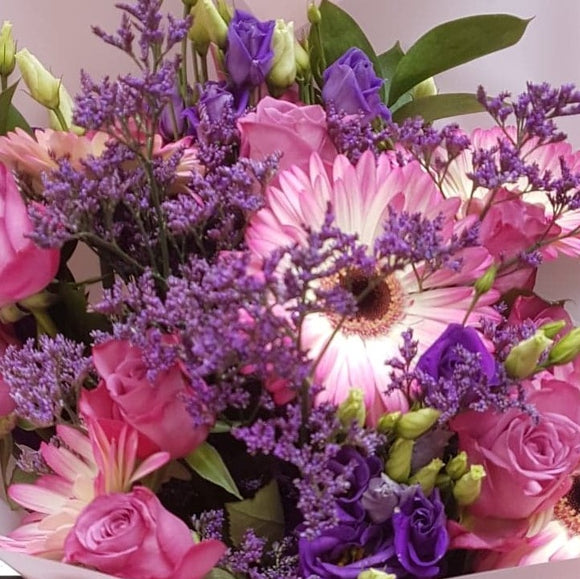 Pretty in Pink Hand Tied Bouquet